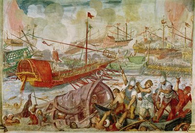 The Battle of Lepanto, October 1571 by Antonio Vassilacchi